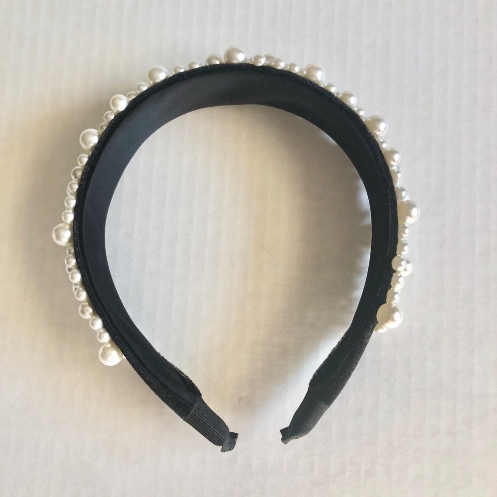 2/$20 Pearl encrusted headband (black) - Picture 4 of 4